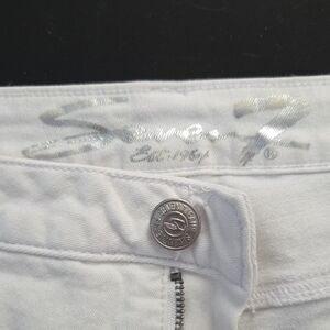 Seven7 White Jeans with Silver Accents